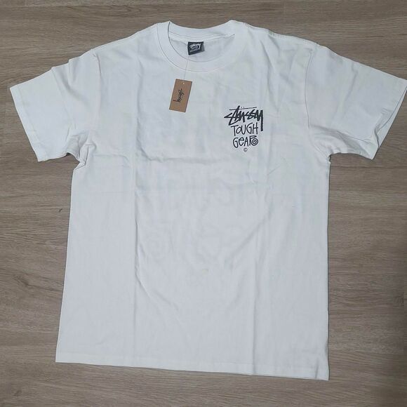 Stüssy “Tough Gear” Tee – White – Size M – New With Tags - Picture 1 of 5